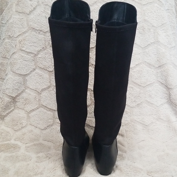 Aldo Black Over The Knee Leather 5050 Riding Boots - Picture 6 of 6
